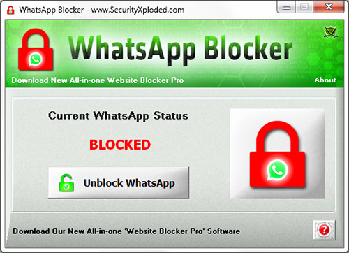 WhatsAppBlocker Screenshot