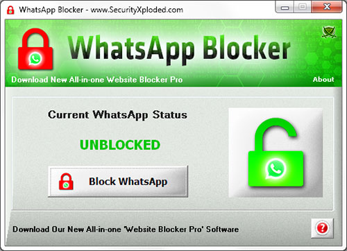 WhatsAppBlocker Screenshot